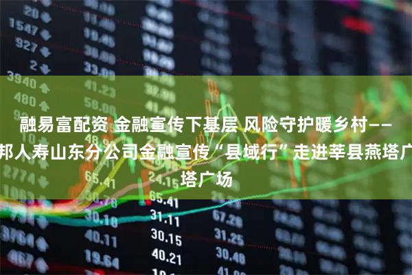 融易富配资 金融宣传下基层 风险守护暖乡村——友邦人寿山东分公司金融宣传“县域行”走进莘县燕塔广场