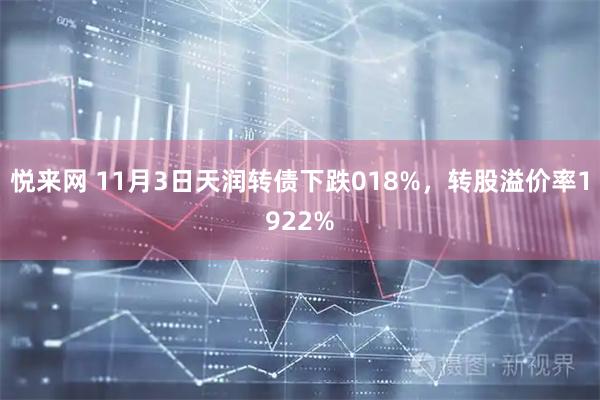 悦来网 11月3日天润转债下跌018%，转股溢价率1922%