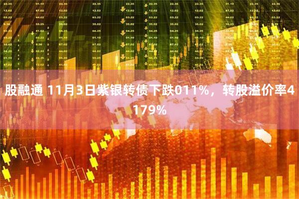 股融通 11月3日紫银转债下跌011%，转股溢价率4179%